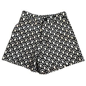 Black Tape Women’s High Waist Patterned Shorts Small | Geometric Print Dressy